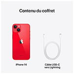 Smartphone Apple iPhone 14 (PRODUCT)RED - 128 Go - Autre vue