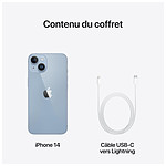 Smartphone reconditionné Apple iPhone 14 Bleu  - 128 Go · Reconditionné - Autre vue
