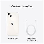 Smartphone Apple iPhone 14 Plus Lumière Stellaire - 128 Go - Autre vue