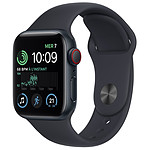Apple Watch SE GPS + Cellular (2022) (Midnight Aluminium - Bracelet Sport Midnight) - Cellular - 40 mm
