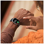 Montre connectée Apple Watch Series 8 GPS + Cellular - Acier Inoxydable Minuit - Sport Band - 45 mm - Autre vue