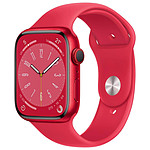 Apple Watch Series 8 GPS + Cellular - Aluminum (PRODUCT)RED Rouge - Sport Band - 41 mm