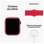 Montre connectée Apple Watch Series 8 GPS + Cellular - Aluminum (PRODUCT)RED Rouge - Sport Band - 45 mm - Autre vue