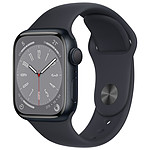 Apple Watch Series 8 GPS - Aluminium Minuit - Sport Band - 45 mm