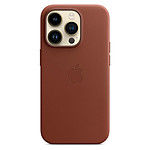 Apple Coque en cuir avec MagSafe pour iPhone 14 Pro - Terre de Sienne