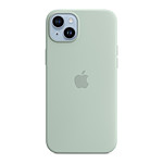 Apple Coque en silicone avec MagSafe pour iPhone 14 Plus - Bleu cactus
