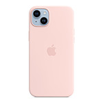 Apple Coque en silicone avec MagSafe pour iPhone 14 Plus - Rose craie