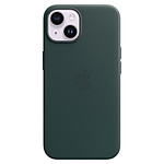 Apple Coque en cuir avec MagSafe pour iPhone 14 - Vert forêt