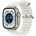 Apple Watch Ultra GPS + Cellular Titanium - White Ocean Band - 49 mm 