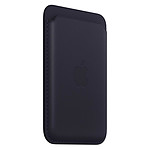 Apple Porte-cartes en cuir avec MagSafe pour Apple iPhone - Encre violette