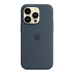 Apple Coque en silicone avec MagSafe pour iPhone 14 Pro - Bleu orage