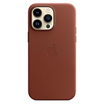 Apple Coque en cuir avec MagSafe pour iPhone 14 Pro Max - Terre de Sienne