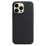 Apple Coque en cuir avec MagSafe pour iPhone 14 Pro Max - Minuit