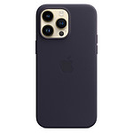 Apple Coque en cuir avec MagSafe pour iPhone 14 Pro Max - Encre violette
