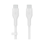 Câble USB Belkin Boost Charge Flex Câble silicone USB-C vers USB-C (Blanc) - 2 m - Autre vue