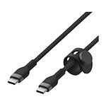 Câble USB Belkin Boost Charge Pro Flex Câble silicone tressé USB-C vers USB-C (Noir) - 1 m - Autre vue