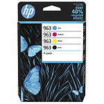 HP 963 - Pack de 4 cartouches d'encre Noir/Cyan/Magenta/Jaune