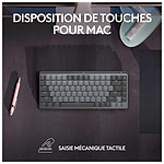Clavier PC Logitech MX Mechanical Mini for Mac - Gris Sidéral - Autre vue