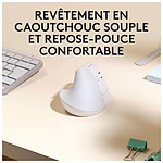 Souris PC Logitech Lift for Mac - Blanc - Autre vue