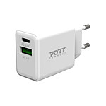 Port Connect Chargeur Secteur Combo USB-C Power Delivery / USB-A