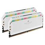 Mémoire Corsair Dominator Platinum RGB White - 2 x 32 Go (64 Go) - DDR5 5200 MHz - CL40 - Autre vue