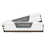 Mémoire Corsair Vengeance White - 2 x 16 Go (32 Go) - DDR5 5200 MHz - CL40 - Autre vue