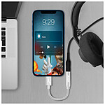 Adaptateurs et câbles Akashi Adaptateur Audio Lightning MFI vers Jack 3.5 mm Argent - Autre vue
