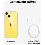 Smartphone Apple iPhone 14 Jaune - 128 Go - Autre vue