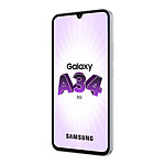 Smartphone reconditionné Samsung Galaxy A34 5G (Argent) - 128 Go · Reconditionné - Autre vue