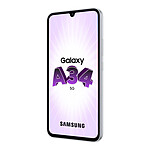 Smartphone reconditionné Samsung Galaxy A34 5G (Argent) - 256 Go · Reconditionné - Autre vue