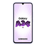Smartphone reconditionné Samsung Galaxy A34 5G (Lavande) - 128 Go · Reconditionné - Autre vue
