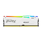 Mémoire Kingston Fury Beast White RGB - 2 x 32 Go (64 Go) - DDR5 6000 MHz - CL40 - Autre vue