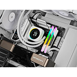 Mémoire Corsair Vengeance RGB White - 2 x 16 Go (32 Go) - DDR5 6400 MHz - CL36 - Autre vue