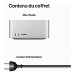 Mac et iMac Apple Mac Studio M2 Ultra SSD 1 To / Ram 128 Go - GPU 60 coeurs (MQH63FN/A-128GB) - Autre vue