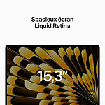 Macbook Apple MacBook Air M2 15 pouces (2023) Lumière stellaire 8Go/256 Go (MQKU3FN/A) - Autre vue