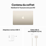 Macbook Apple MacBook Air M2 15 pouces (2023) Lumière stellaire 8Go/256 Go (MQKU3FN/A) - Autre vue