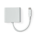 Câble USB Nedis Hub USB-C - Blanc - 10 cm - Autre vue