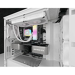 Refroidissement processeur Corsair ICUE H100i RGB ELITE - Blanc - Autre vue