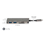 Câble USB StarTech.com Adaptateur multiport USB-C vers HDMI 4K 30 Hz + Power Delivery 100W - Autre vue