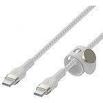Câble USB Belkin 2x Boost Charge Pro Flex Câbles silicone tressé USB-C vers USB-C - 1 m - Autre vue