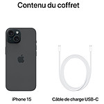 Smartphone Apple iPhone 15 Noir - 512 Go  - Autre vue