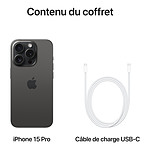 Smartphone reconditionné Apple iPhone 15 Pro (Titane noir) - 512 Go · Reconditionné - Autre vue