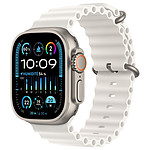 Montre connectée Apple Watch Ultra 2 GPS + Cellular - Titanium Case - Blanc Ocean Band - 49 mm - M - Autre vue