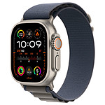 Montre connectée Apple Watch Ultra 2 GPS + Cellular - Titanium Case - Blue Alpine Loop - 49 mm - M - Autre vue