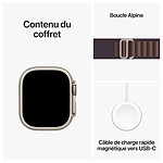 Montre connectée Apple Watch Ultra 2 GPS + Cellular - Titanium Case - Indigo Alpine Loop - 49 mm - M - Autre vue