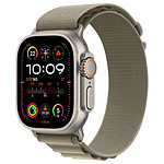 Montre connectée Apple Watch Ultra 2 GPS + Cellular - Titanium Case - Olive Alpine Loop - 49 mm - M - Autre vue