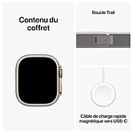Montre connectée Apple Watch Ultra 2 GPS + Cellular - Titanium Case - Green/Grey Trail Loop - 49 mm - S/M  - Autre vue