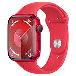 Montre connectée Apple Watch Series 9 GPS - Aluminium (PRODUCT)RED - Bracelet Sport Band - 41 mm - Taille M/L  - Autre vue