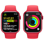 Montre connectée Apple Watch Series 9 GPS - Aluminium (PRODUCT)RED - Bracelet Sport Band - 41 mm - Taille M/L  - Autre vue