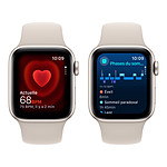 Montre connectée Apple Watch SE GPS + Cellular (2023) (Lumière stellaire - Bracelet Sport Band Lumière stellaire) - 40 mm - Taille M/L - Autre vue